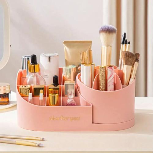 Organizador Maquillaje Porta Brochas Giratorio Cosmeticos 3