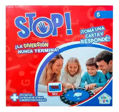 Juego De Mesa Stop 2.0! Basta Con Panel Led Familia Y Amigos 4