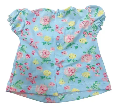 Conjunto Bebe Beba Remera + Calza Estampado Voladito Y Moño 8