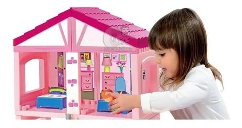 Casa De Muñecas Bloques Antex Construccion Bloques Rosa Rosa 2