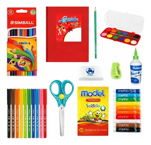 Kit Útiles Escolares Creativo Jardín Completo + Cuaderno