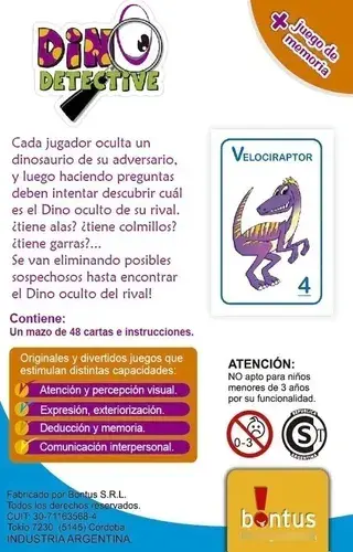 Dino Detective Juego De Cartas Didacticas Bontus Vaije 3