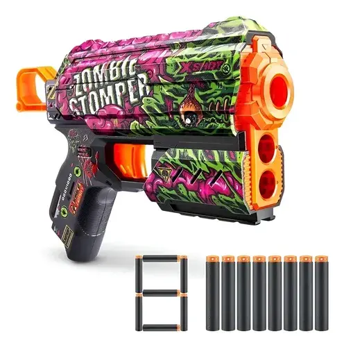 Pistola Lanza Dardos X Shot Skins Flux Con 8 Dardos Juguete 7