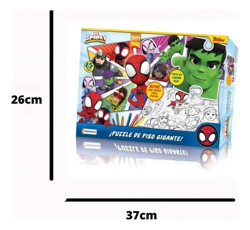 Puzzle Spidey 24 Pizas Gigante De Piso Bifaz Tapimovil 8