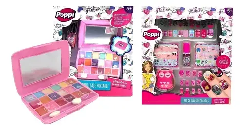 Super Combo Set De Maquillaje + Uñas Nena Poppi Pinturitas 9