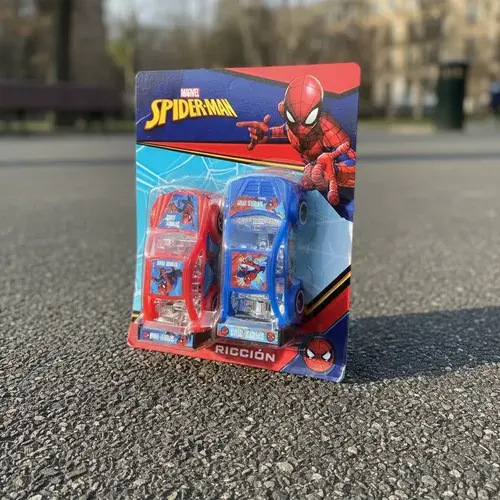 Set X2 Autos A Friccion Spiderman Hombre Araña Licencia Ofic Spiderman Multicolor 2