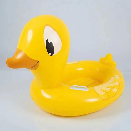 Bote Inflable Pato De Pvc Amarillo Para Niños De 3 A 4 Años Citykids