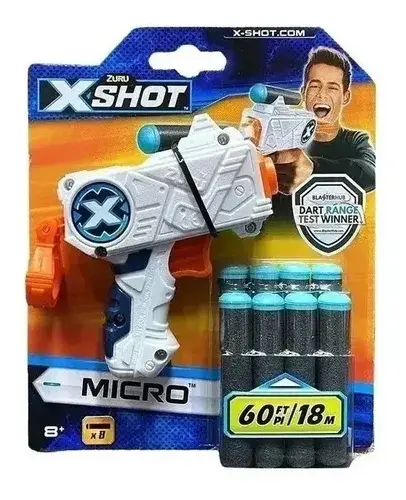 Lanza Dardos Pistola De Juguete Para Niños X-shot Micro Orig Rojo 5