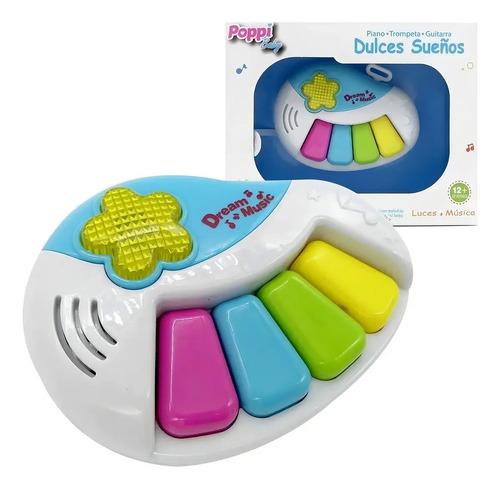 Piano Con Sonido Poppi Color Blanco 4