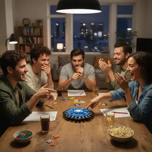 Juego De Mesa Stop 2.0! Basta Con Panel Led Familia Y Amigos 6