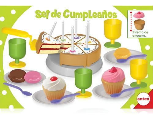 Comiditas Set De Cumpleaños Encastre Orig Antex Mundo Manias