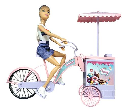 Muñeca 30 Cm Tiny Y Su Bici Candy Shop ELG 55863 El Gato 2