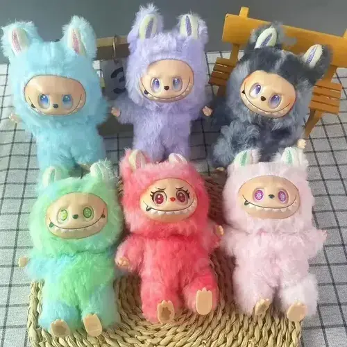 Labubu Oso Peluche Sorpresa 15 Cm Llavero Version 3.0 Índigo Sorpresa 4