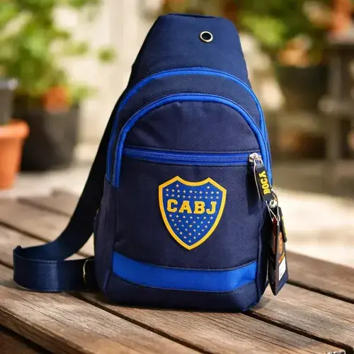 Morral Tipo Bandolera Boca Juniors + Resistentes Y Practicos