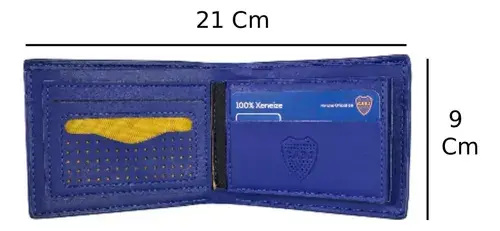 Billetera De Hombre Boca Juniors De Cuero Licencia Oficial 6