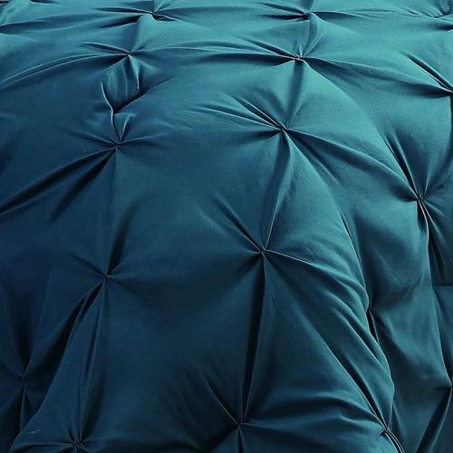 Juego De Ropa De Cama Geneva Home Fashion Verde Azulado Geométrico 2