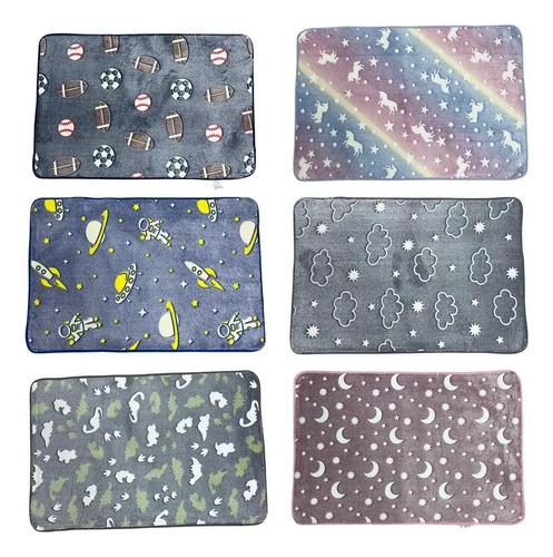 Alfombra Antideslizante Luminosa Brilla En Oscuridad Niños 7