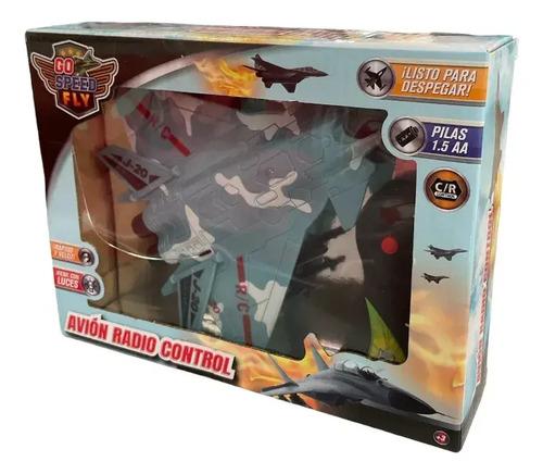 Avion Nave Militar Radio Control Con Luz Y Sonido Go Speed Al Azar Avioneta 3