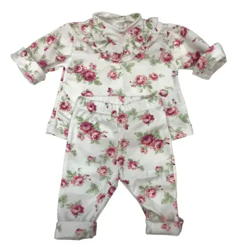 Set Ropa Beba Conjunto 2 Piezas Pantalon + Remera Voladito 4