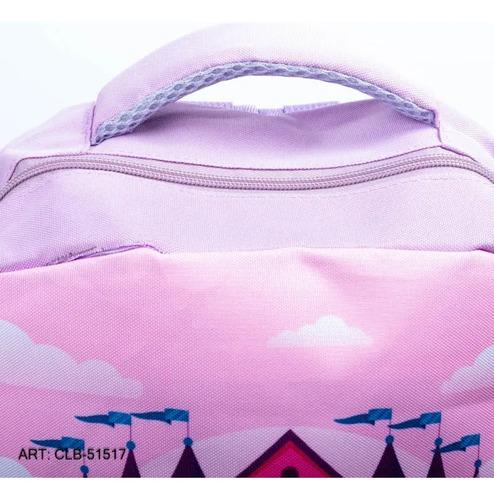 Combo Mochila + Cartuchera Escolar Unicornio Castillo Nena 11