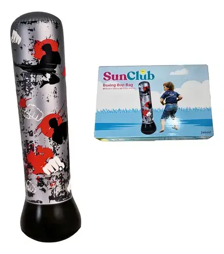 Puching Ball Inflable Juego Boxeo Infantil Extra Alto 120 Cm 5