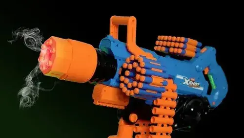 Lanzador X-shot Insanity Smoking Barrel 7664 Color Azul 2