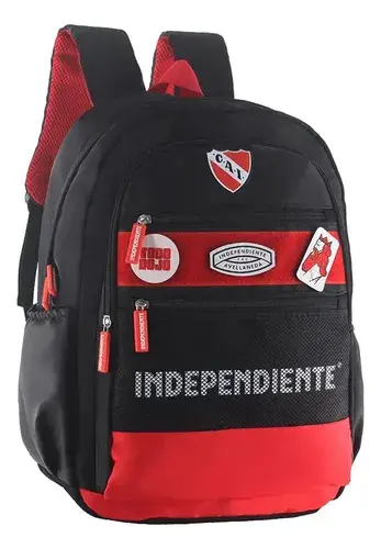 Mochila Independiente Velcro Con Parches Escolar Reforzada 9