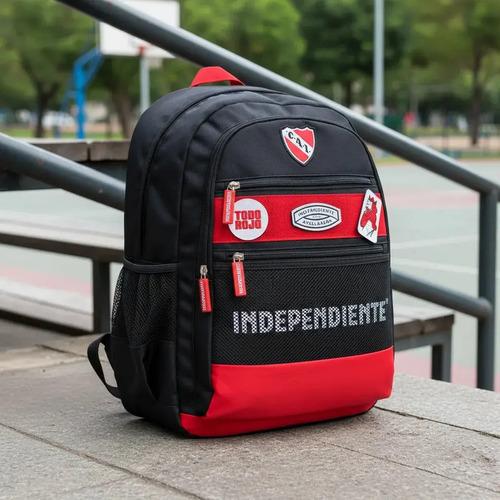 Mochila Independiente Velcro Con Parches Escolar Reforzada 2
