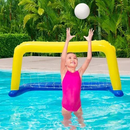 Arco De Futbol Para Pileta Water Polo Oferta Incluye Pelota- 4