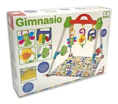 Gimnasio Con Sonajeros Y Albombra Gym Para Bebes Color Antex 6