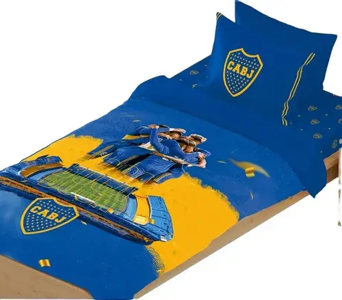 Juego De Sabana De Futbol Boca River Racing Indepe Twin Size 15