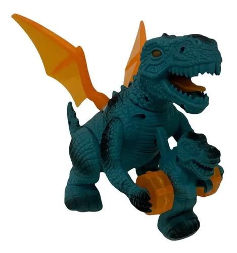 Dragon Dinosaurio Camina Hace Luces Y Sonido Robot Juguete 7