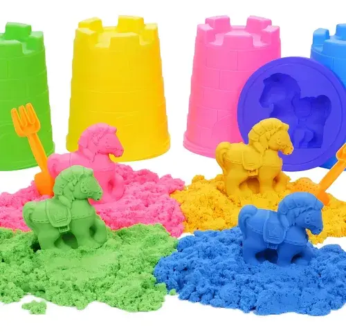 Arena Mágica Kinetica Infantil Juego Oosh Smart Sand Amarill Amarillo 3