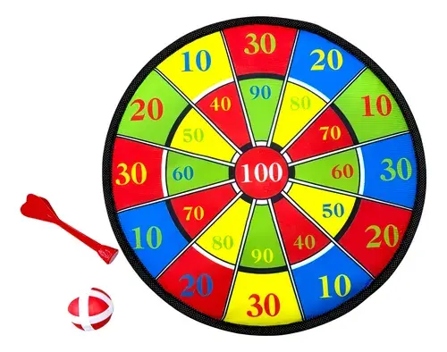 Tiro Al Blanco Para Niños Con Dardo Y Pelota Abrojo Velcro Multicolor Tiro Al Blanco