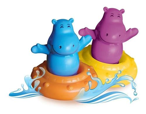 Bimbi 2 Hipopótamos Silbadores Para Bebes Jugar En El Agua  Multicolor 2