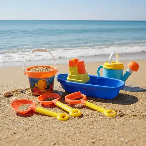 Bolso Juegos De Playa Barco Regadera Balde Pala X3 Duravit 7