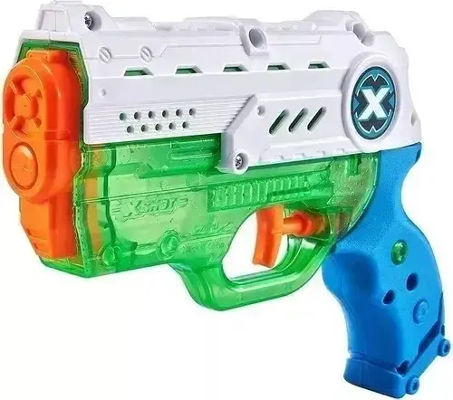 Pistola De Agua Zuru X-shot Nano Fast Fill Llenado Rapido Azul Y Verde 6