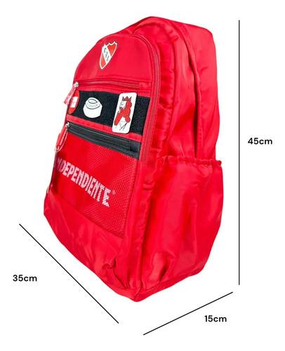 Mochila Independiente Velcro Con Parches Escolar Reforzada 15