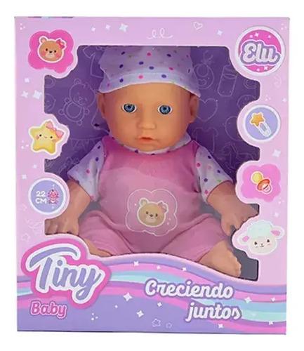 Bebe Bebote Tiny Elu Cuerpo Plástico Con Ropa Juguete 22cm