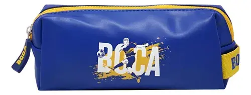 Cartuchera Boca Juniors Estuche Escolar Fútbol Licen Oficial 8