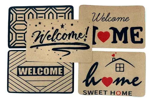 Alfombra Felpudo Coco Welcome Home 40x60 Entrada Recibidor 5