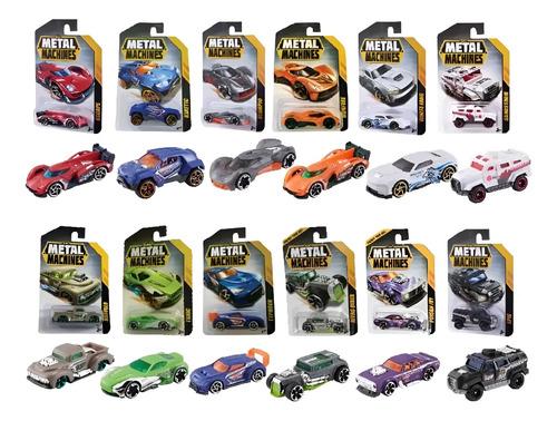Pack X7 Autos Autitos Colección Metal Machine Zuru Wheels Multicolor