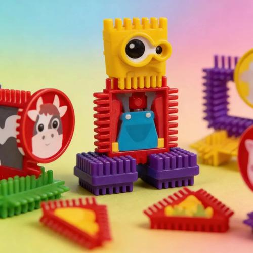 Crico Bloque Granja 24 Piezas Con Stickers 4
