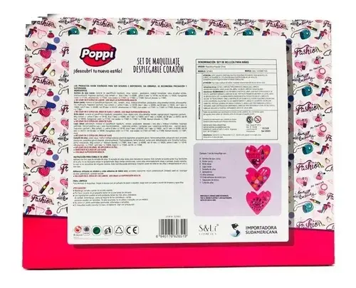 Set De Maquillaje Belleza Corazon Esmalte Pinturitas Labial 6