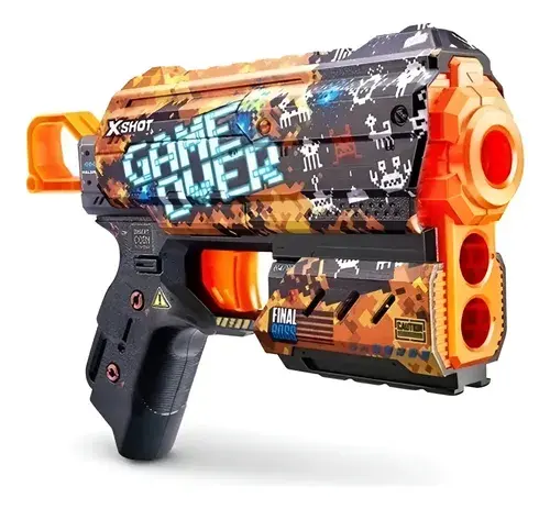 Pistola Lanza Dardos X Shot Skins Flux Con 8 Dardos Juguete