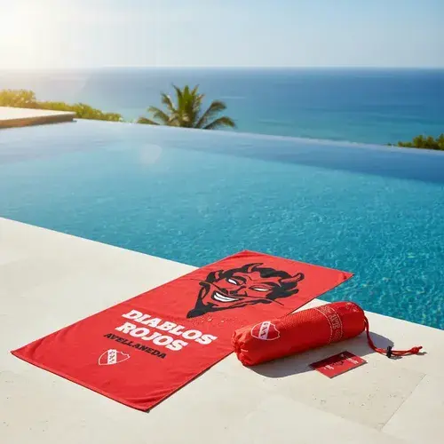 Toallon Secado Rapido Clubes Futbol 70x150 Original + Bolso 6