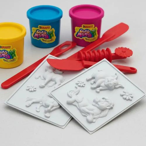 Juego De Masas Amiguitos De La Granja Animales Zoo Duravit 10