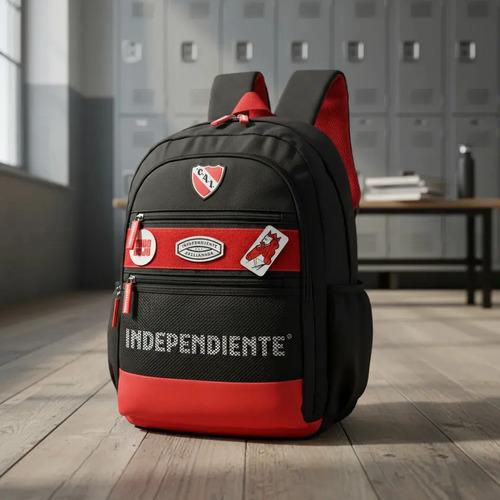 Mochila Independiente Velcro Con Parches Escolar Reforzada 3