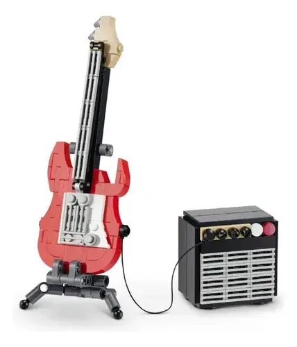 Bloques Max Para Armar Adorno Guitarra 159 Piezas Decoracion 159 Guitarra Amplificador 6