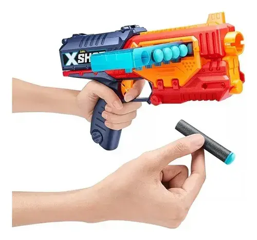 Escopeta Pistola Rifle Lanza Dardos + Cargador X-shot Quick 4